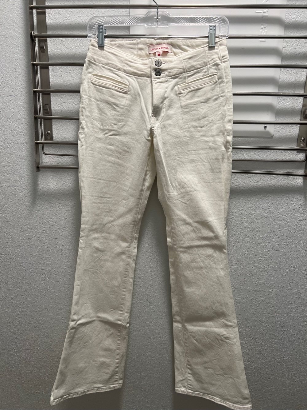 Lucky Brand Cream Flare Jeans